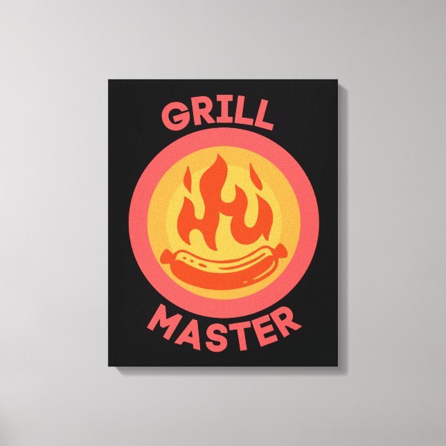 GRILL MASTER CANVAS PRINT (Front)