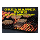 Grill Master COOK OUT Birthday Card
