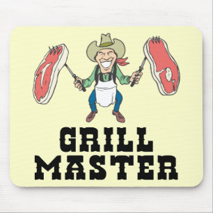 Grill Master Cowboy Mouse Pad