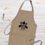 Grill Master Dad Standard Apron<br><div class="desc">Unique apron gift for the best dad ever on Father's Day, Christmas or his birthday featuring illustrations of a barbecue grill and "Grill Master Dad" in fun typography. Add the names of his children. If needed, edit in the design tool to increase or decrease the font size for a longer...</div>