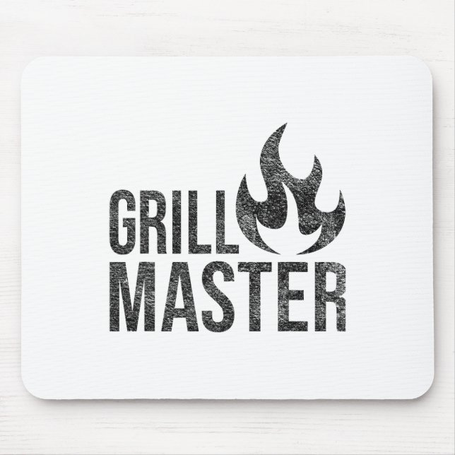 Grill Master Flame Byrbecue Bbq Smoke Char Open Fi Mouse Pad (Front)