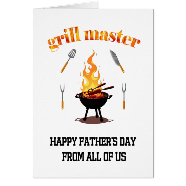 Grill Master From All Of Us Fathers Day  (Front)