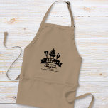 Grill Master Grandpa Standard Apron<br><div class="desc">Unique Father's Day, Christmas or birthday gift for the best grandpa ever, this apron features an illustration of a barbecue grill and "Grill Master Grandpa" in fun typography. Add the names of his grandchildren and personalise whether he is called grandpa, poppop, papa, pops, etc. If needed, edit in the design...</div>
