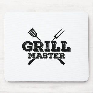 Grill Master Grilling Byrbecue Bbq Smoker Graphic Mouse Pad
