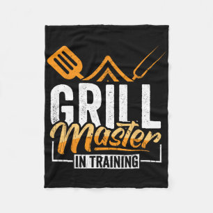 Grill Master In Training Bbq Aficionado  Fleece Blanket