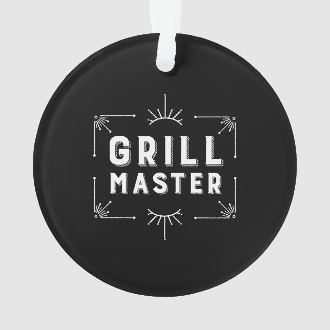 Grill Master Ornament (Back)