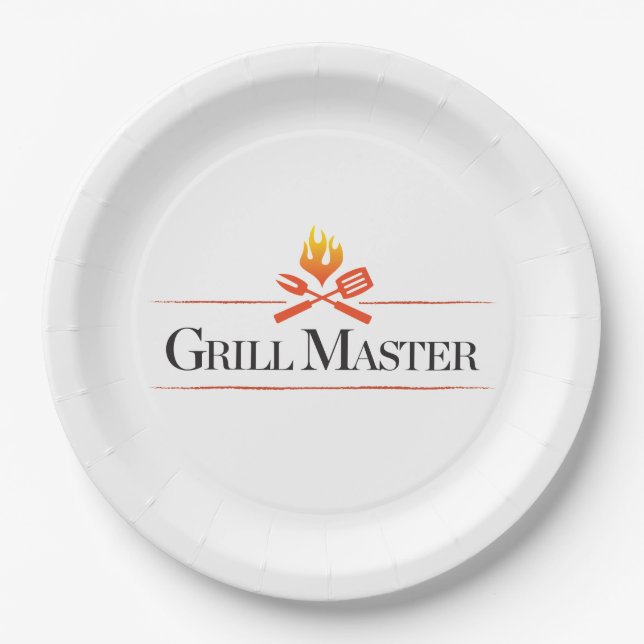 Grill Master Paper Plate (Front)