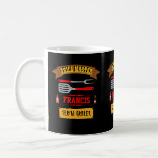 Grill Master personalised mug with editable name