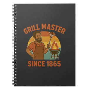 Grill Master Since 1865 Juneteenth BBQ Heritage Notebook