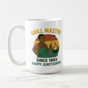 Grill Master Since 1865 Juneteenth Day  Coffee Mug