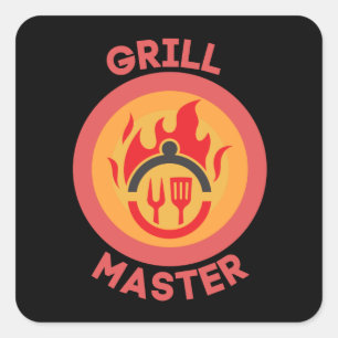 GRILL MASTER SQUARE STICKER