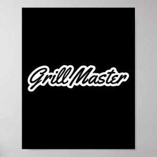 Grill Master T Shirt Poster