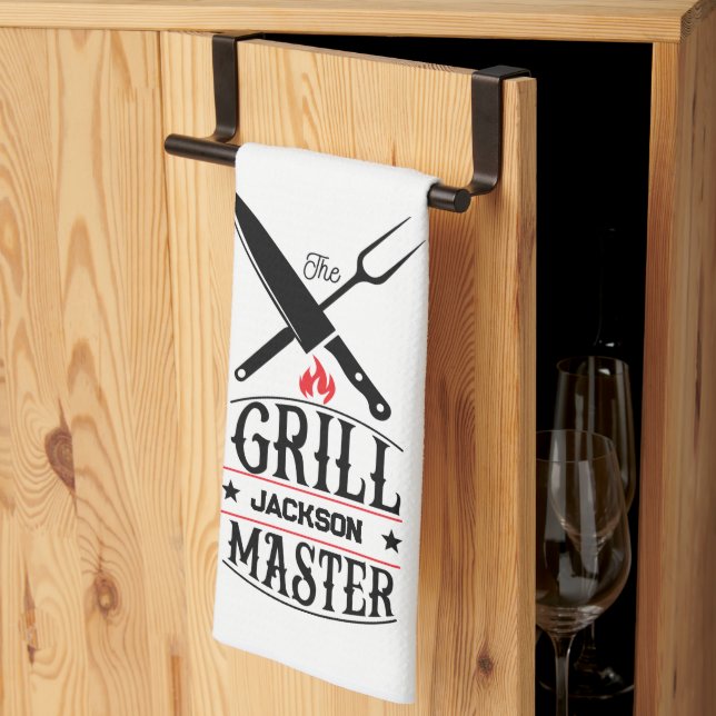 Grill Master Tea Towel (Thirds Fold)
