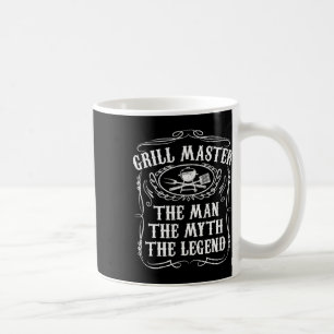 Grill Master The Man The Myth Legend Funny Bbq Smo Coffee Mug