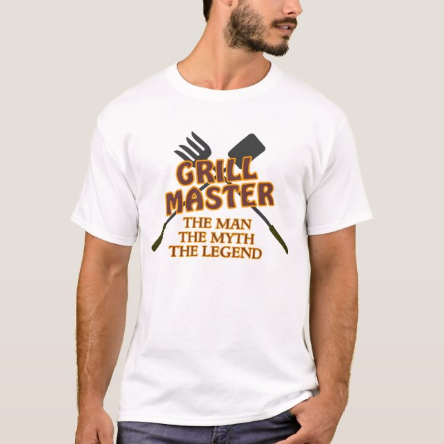 GRILL MASTER - THE MAN THE MYTH THE LEGEND T-Shirt (Front)