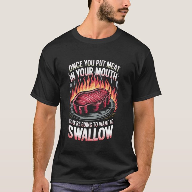 Grill Master's Humourous BBQ Tee (Front)