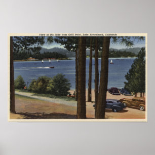 Grill Point View of Lake Poster