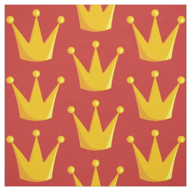 Grill Queen Crown Fabric (Swatch)
