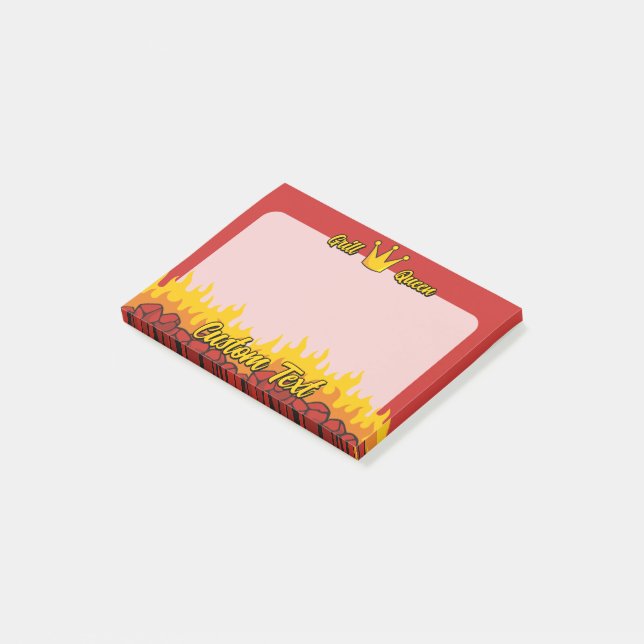 Grill Queen Crown Post-it Notes (Angled)