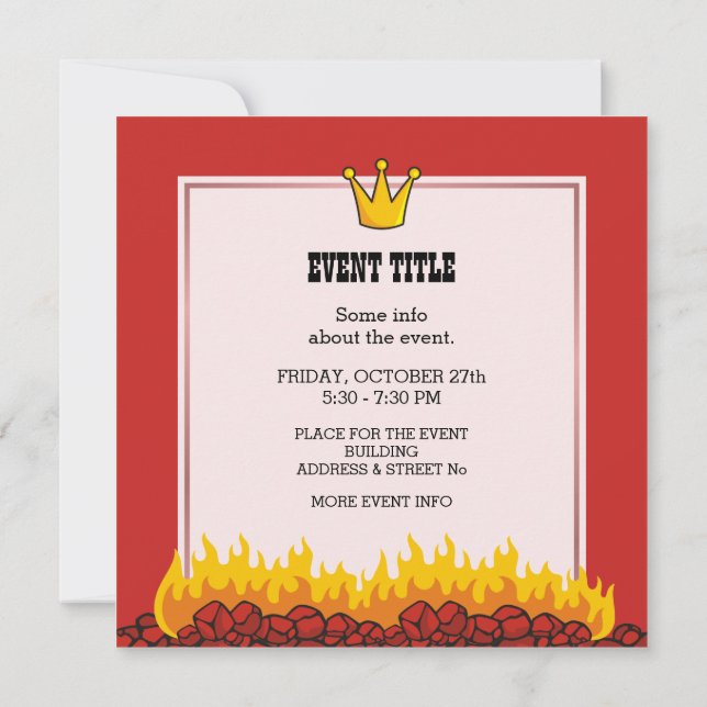 Grill Queen Invitation (Back)