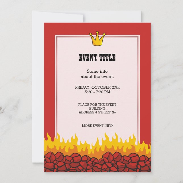 Grill Queen Invitation (Back)