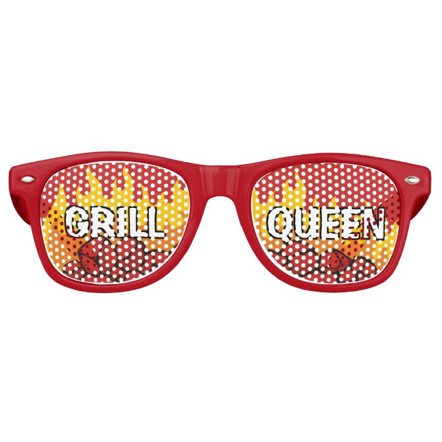 Grill Queen Retro Sunglasses (Front)