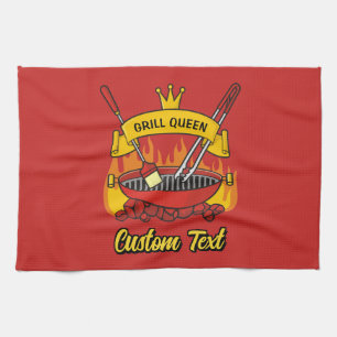 Grill Queen Tea Towel