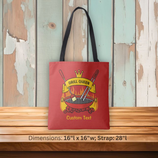 Grill Queen Tote Bag (Creator Uploaded)