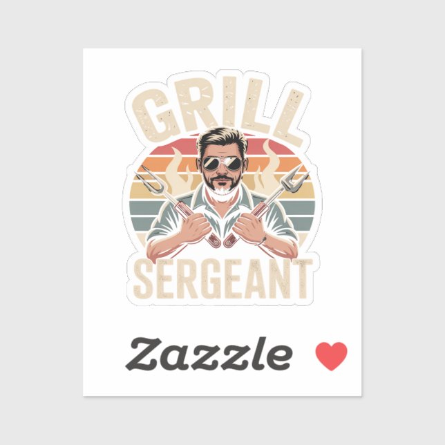 Grill Sergeant Fathers Day BBQ Dad Gift (Sheet)