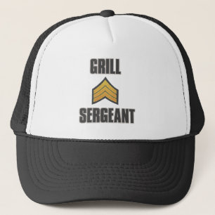 Grill Sergeant summer bbq grilling cookout master Trucker Hat