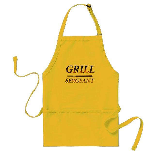 Grill Sergeant with tools Standard Apron (Front)