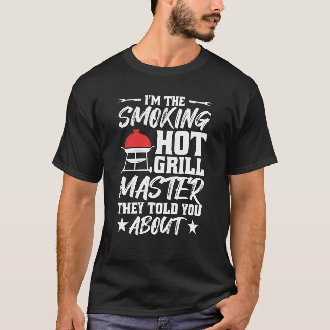 Grill Smoking Master Grilling Barbecue T-Shirt (Front)