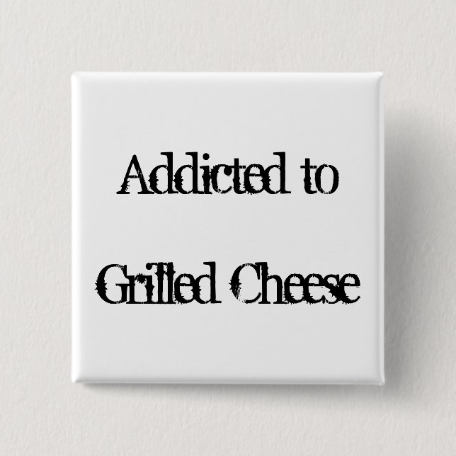 Grilled Cheese 15 Cm Square Badge (Front)