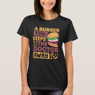Grilled Cheese Burger Day Fast Food Burger T-Shirt