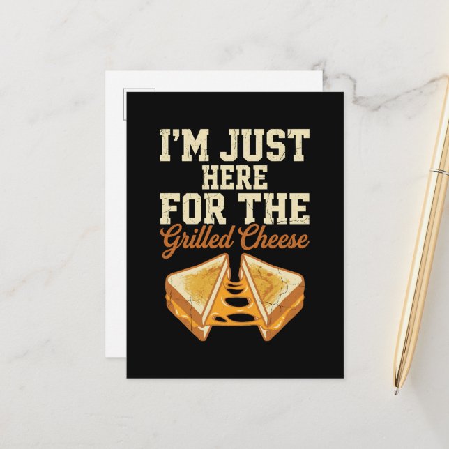 Grilled Cheese Day Announcement Postcard (Front/Back In Situ)