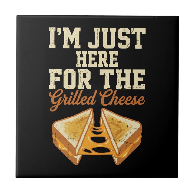 Grilled Cheese Day Ceramic Tile (Front)