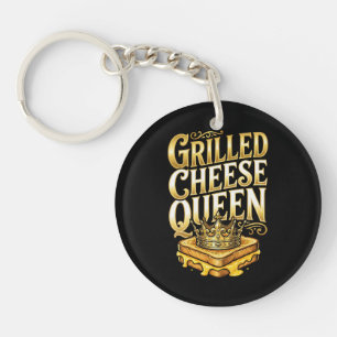 Grilled Cheese Day Key Ring