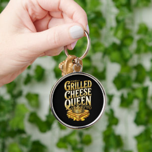 Grilled Cheese Day Key Ring