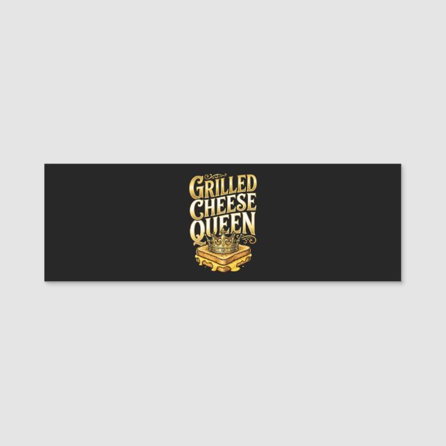Grilled Cheese Day Name Tag (Front)