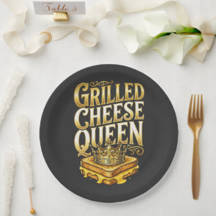 Grilled Cheese Day Paper Plate