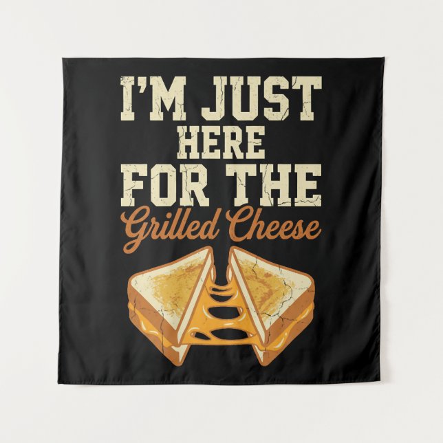 Grilled Cheese Day Tapestry (Front)