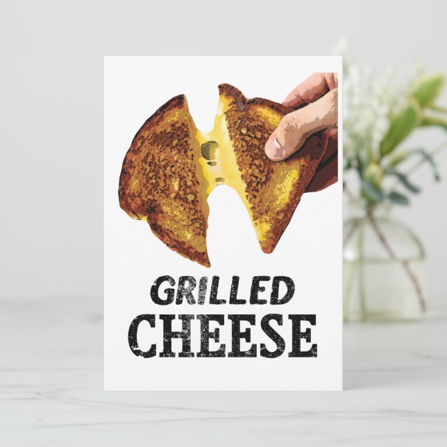 Grilled Cheese  Invitation (Standing Front)