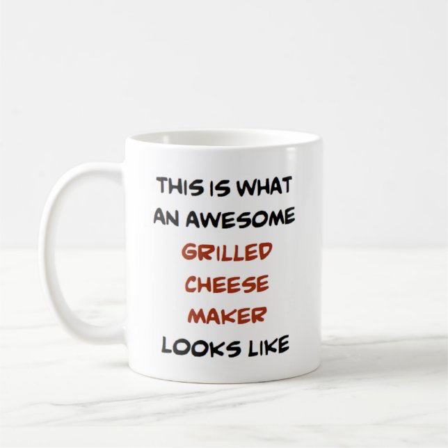 grilled cheese maker, awesome coffee mug (Left)