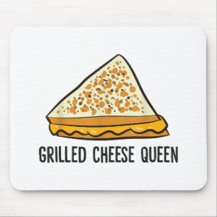 Grilled Cheese Queen Funny Grilled Cheese Mouse Pad