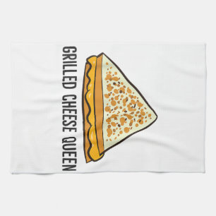 Grilled Cheese Queen Funny Grilled Cheese  Tea Towel