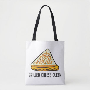 Grilled Cheese Queen Funny Grilled Cheese Tote Bag