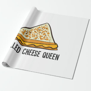 Grilled Cheese Queen Funny Grilled Cheese Wrapping Paper