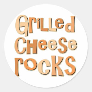 Grilled Cheese Rocks Classic Round Sticker