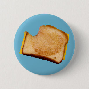 Grilled Cheese Sandwich 6 Cm Round Badge