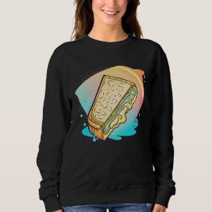 Grilled Cheese Vaporwave 90s and 80s Aesthetic Sweatshirt